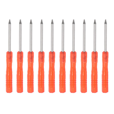 uxcell Uxcell 10pcs T4 Mini Torx Screwdriver for Watch Electronics Repair (Red)