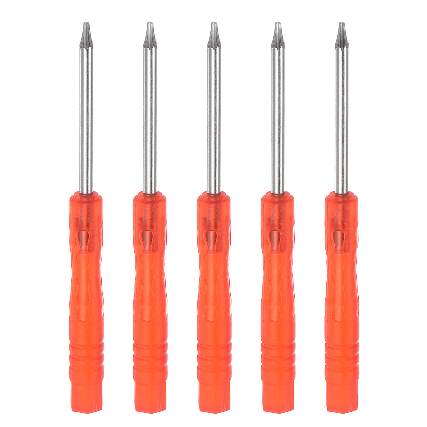 uxcell Uxcell 5pcs T5 Mini Torx Screwdriver for Watch Electronics Repair (Red)