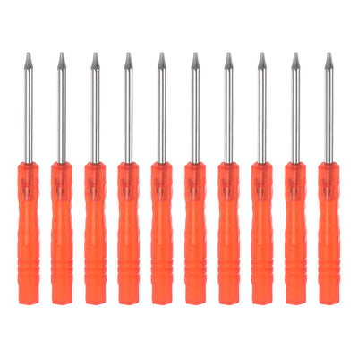 uxcell Uxcell 10pcs T5 Mini Torx Screwdriver for Watch Electronics Repair (Red)