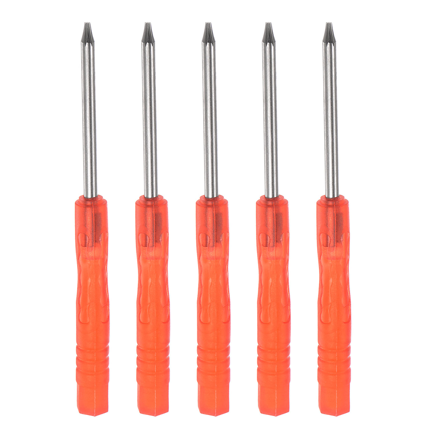 uxcell Uxcell 5pcs T6 Mini Torx Screwdriver for Watch Electronics Repair (Red)