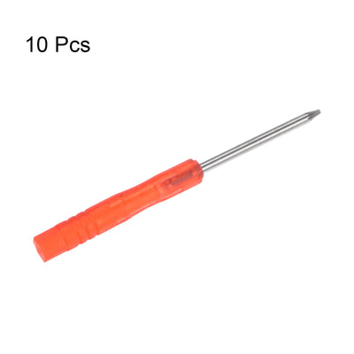 Harfington Uxcell 10pcs T6 Mini Torx Screwdriver for Watch Electronics Repair (Red)