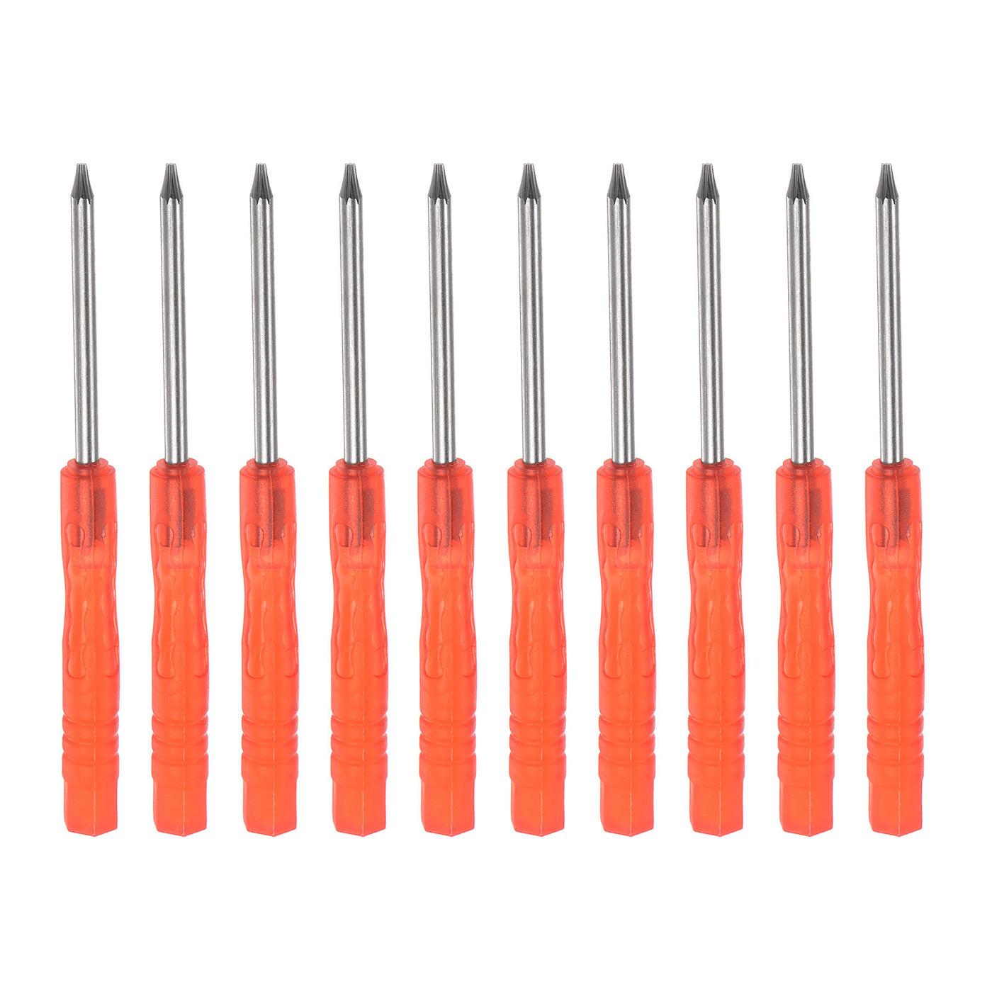 uxcell Uxcell 10pcs T6 Mini Torx Screwdriver for Watch Electronics Repair (Red)