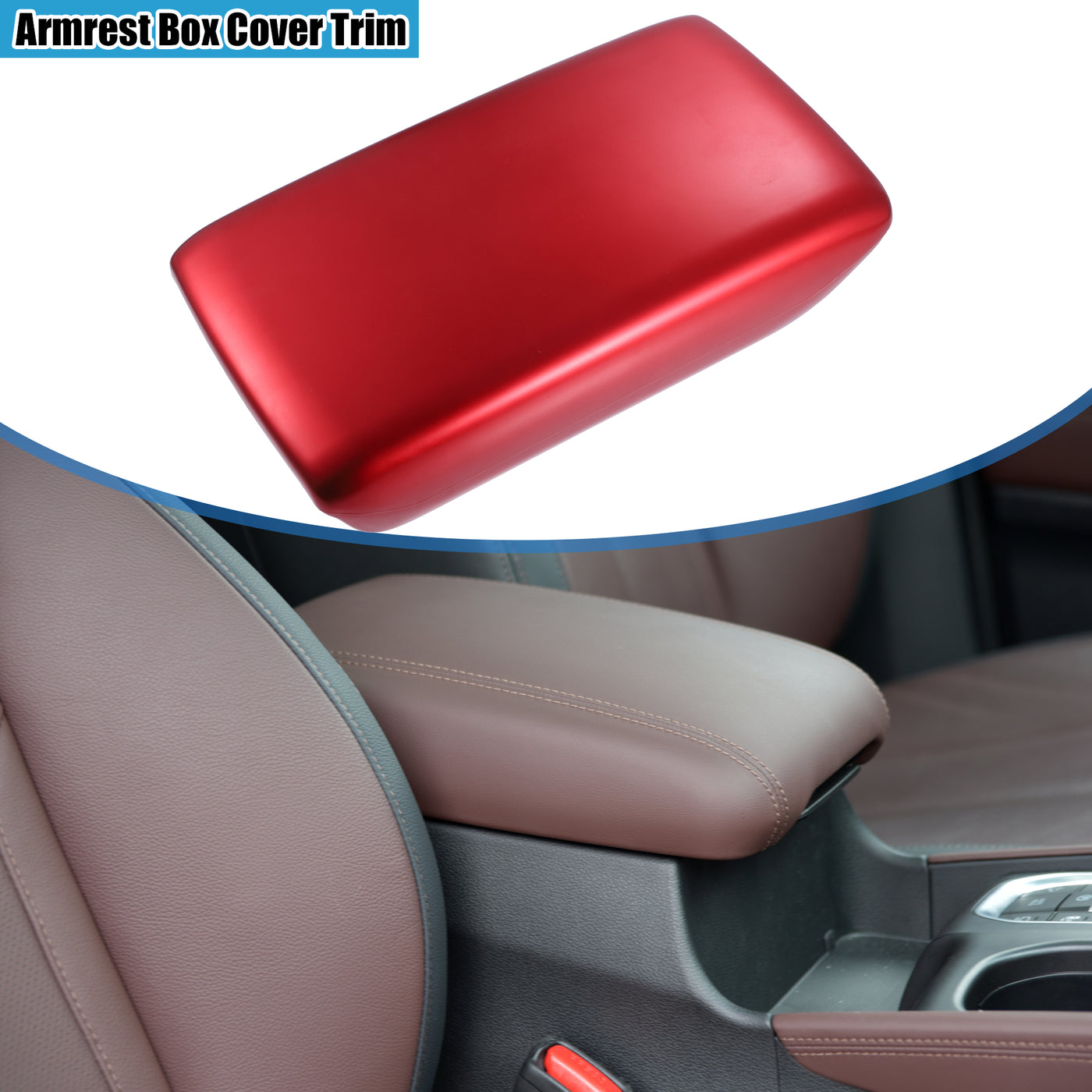 A ABSOPRO Armrest Box Cover Trim Center Console Storage Box Cover Sticker for Honda Civic 11th Gen 2022-2023 (Set of 1)