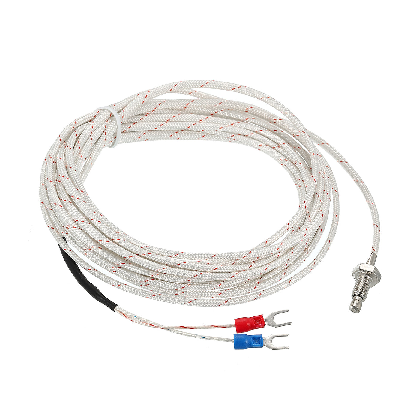 Harfington K Type Temperature Sensor M6 Screw Temperature Probes Thermocouple 16ft 0 to 800°C(32 to 1472°F)