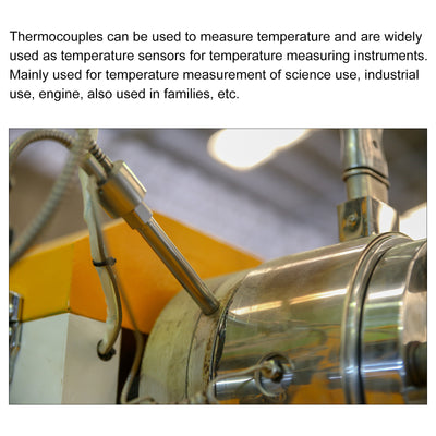 Harfington K Type Temperature Sensor M6 Screw Temperature Probes Thermocouple 16ft 0 to 800°C(32 to 1472°F)