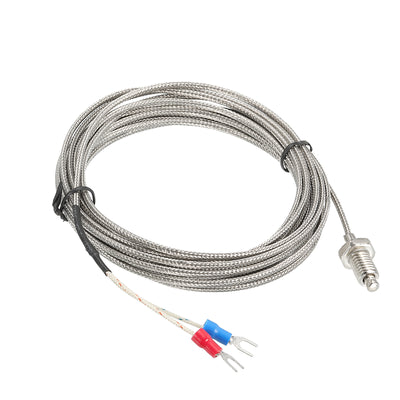 Harfington K Type Temperature Sensor M8 Screw Temperature Probes Thermocouple 16ft 0 to 800°C(32 to 1472°F)