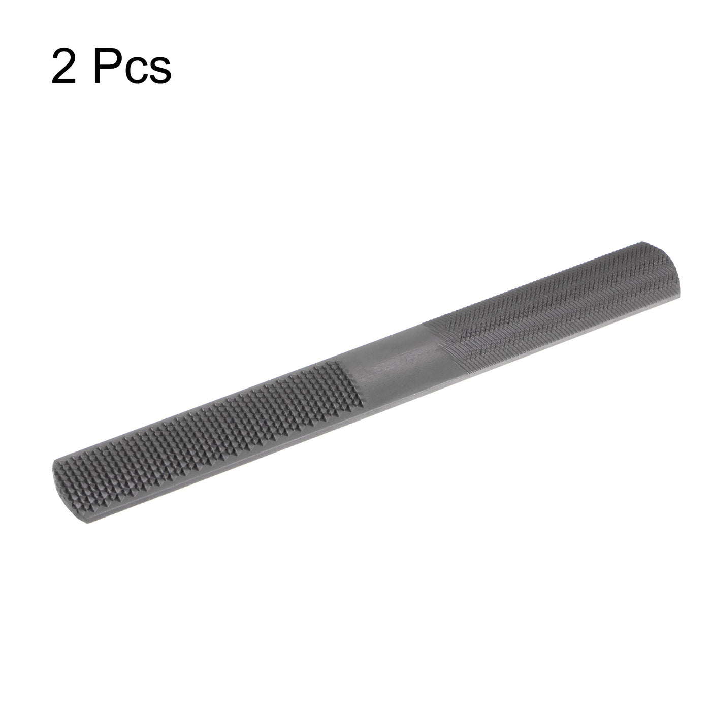 Harfington 2pcs 4-in-1 Wood File 8" T12 Carbon Steel Rasp Files W Flat/Half Round Sharps