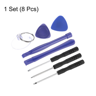 Harfington 8pcs Electronics Repair Kit Mini Screwdriver Set Opening Pry Tool for Repairing Phone Watch Eyeglasses Laptop