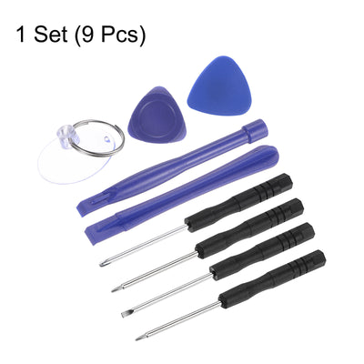 Harfington 9pcs Electronics Repair Kit Mini Screwdriver Set Opening Pry Tool for Repairing Phone Watch Eyeglasses Laptop