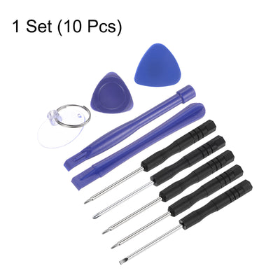 Harfington 10pcs Electronics Repair Kit Mini Screwdriver Set Opening Pry Tool for Repairing Phone Watch Eyeglasses Laptop