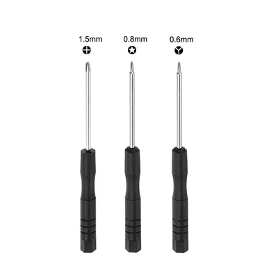 Harfington 8pcs Electronics Repair Kit Mini Screwdriver Set Opening Pry Tool for Phone Watch Eyeglasses Laptop Repair