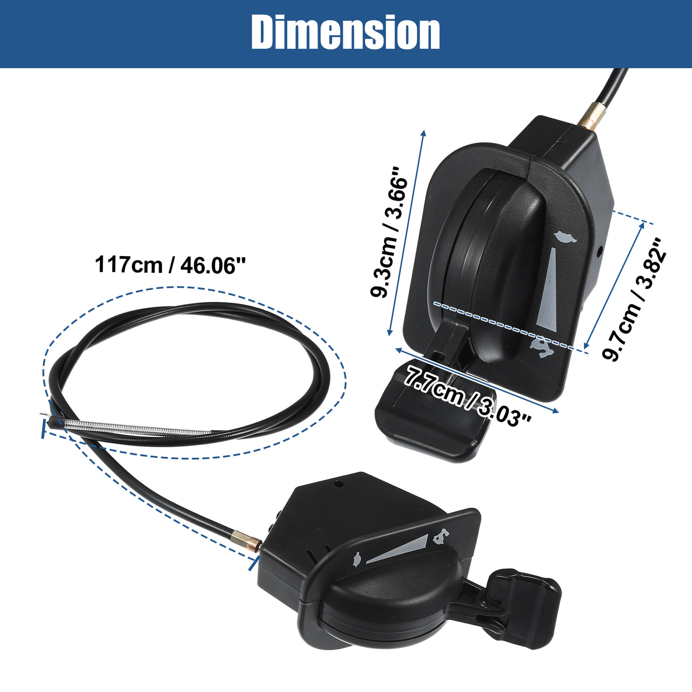 X AUTOHAUX 946-05098c Throttle Cable Control for Troy Bilt for MTD Replace 946-05098b 946-05098a 746-05098 for Lawn Tractor Throttle Cable GT ST54 LX42 LX46 LX50 XT1