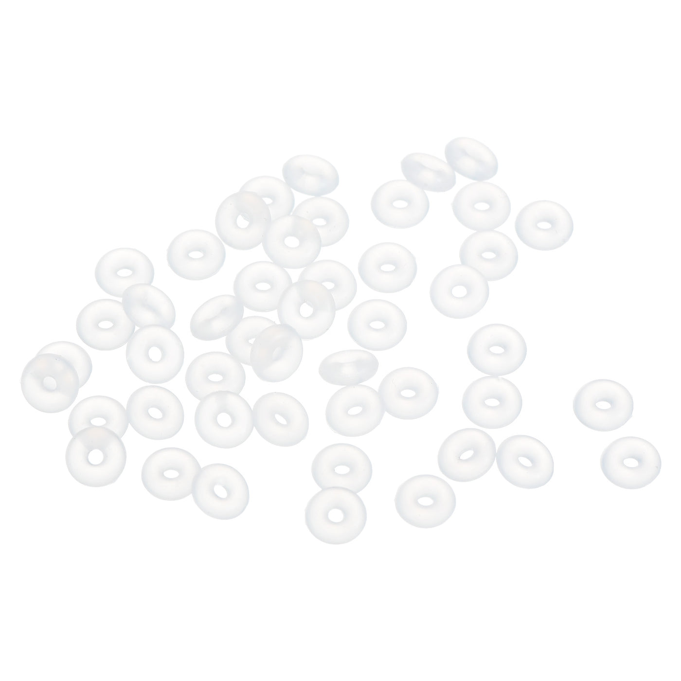 uxcell Uxcell 50Pcs Silicone O-Rings 5mm OD, 1mm ID, 2mm Width, Seal Gasket White