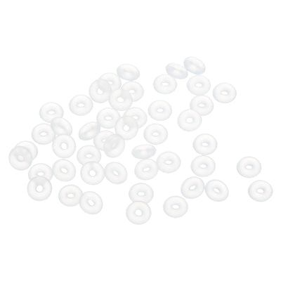 Harfington Uxcell 50Pcs Silicone O-Rings 5mm OD, 1mm ID, 2mm Width, Seal Gasket White