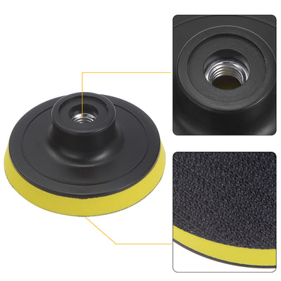 Harfington Wool Buffing Pad Wool Buffer Polishing Pads Set Buffing Wheel Kit with Drill Adapter for Orbital Polisher Buffer