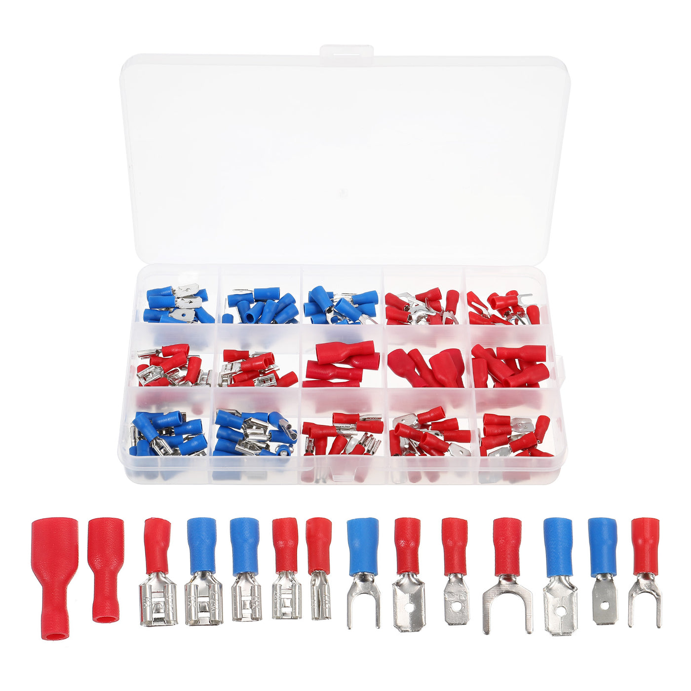 Harfington Electrical Connectors 140PCS Crimp Terminal for Home Automotive Boat Truck 1Set