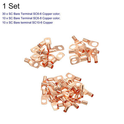 Harfington Electrical Connectors 50PCS Crimp Terminal for Home Automotive Boat Truck 1Set