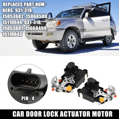 Harfington 2pcs Power Door Lock Actuator Motor Front Left and Right Side for GMC Sierra 2500 1995-2004 for Chevrolet Silverado 2500 1999-2004 931-319 15053682