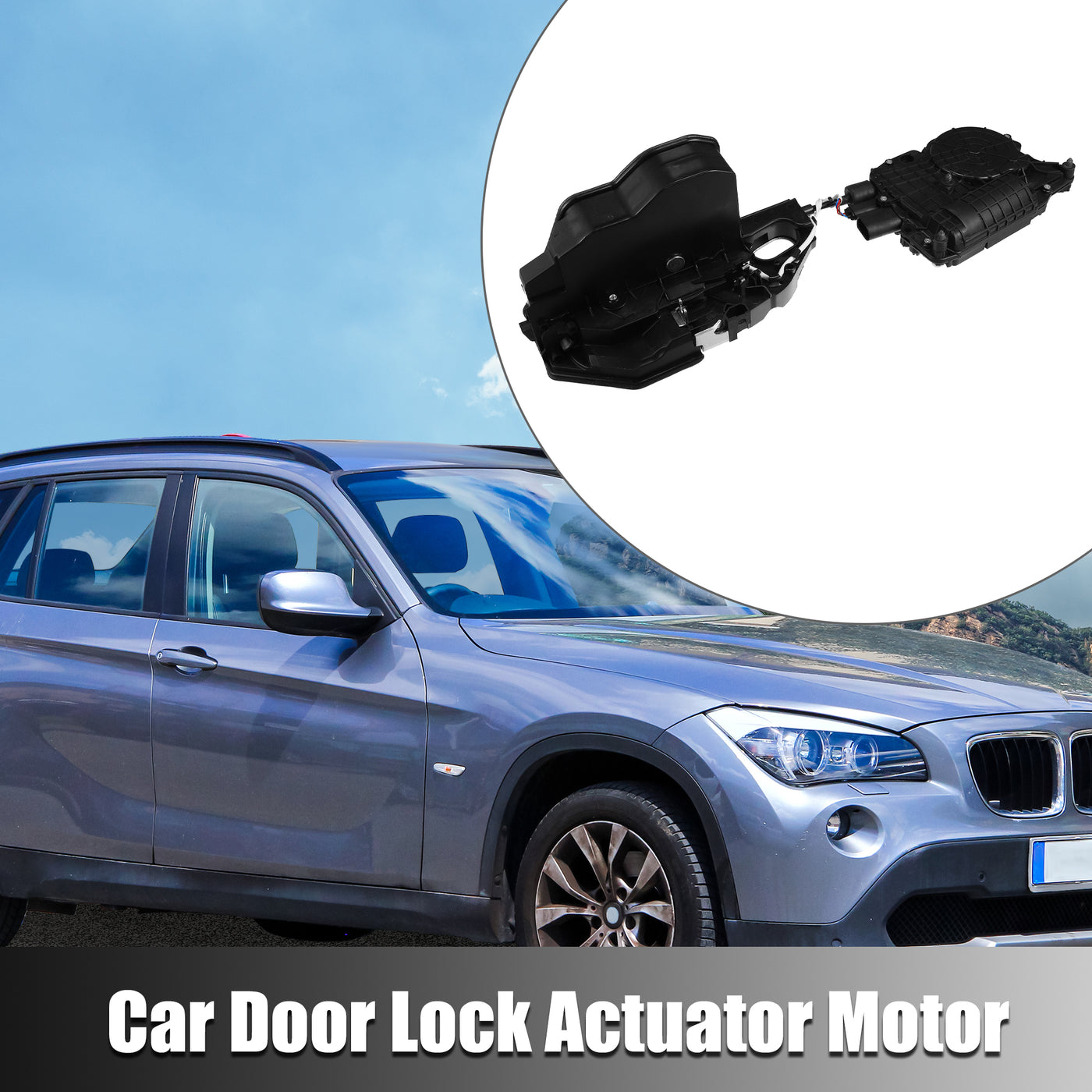 X AUTOHAUX 51217315022 Front Right Door Lock Latch Actuator Assembly for BMW X5 E70 2007-2013 for BMW X6 E71 2008-2014