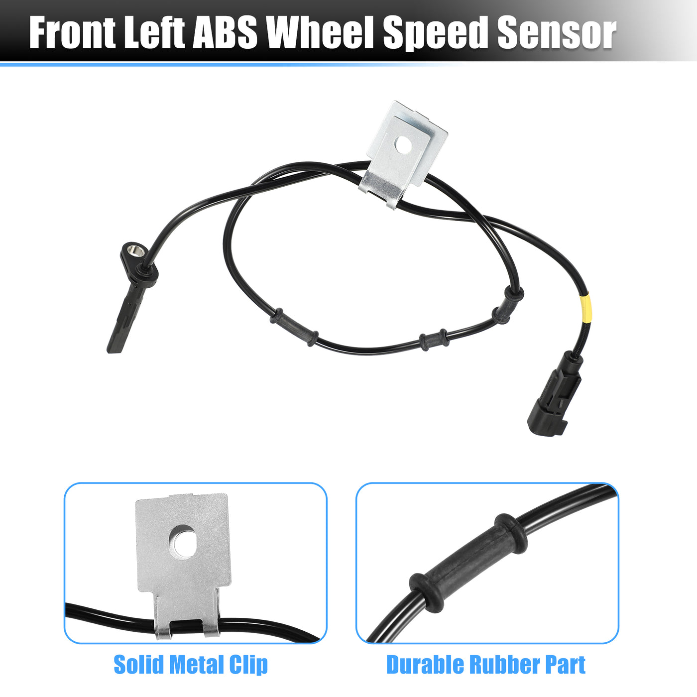 X AUTOHAUX Car ABS Wheel Speed Sensor Front Left Wheel ABS Brake Sensor w/ Harness for Chevrolet Equinox 2010-2017 for GMC Terrain 2010-2017 NO. 20811372 Front Driver Side Wheel ABS Sensor