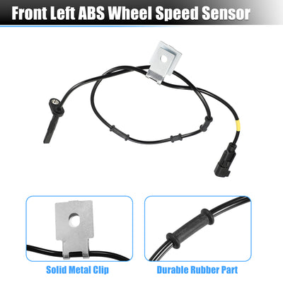 Harfington Car ABS Wheel Speed Sensor Front Left Wheel ABS Brake Sensor w/ Harness for Chevrolet Equinox 2010-2017 for GMC Terrain 2010-2017 NO. 20811372 Front Driver Side Wheel ABS Sensor