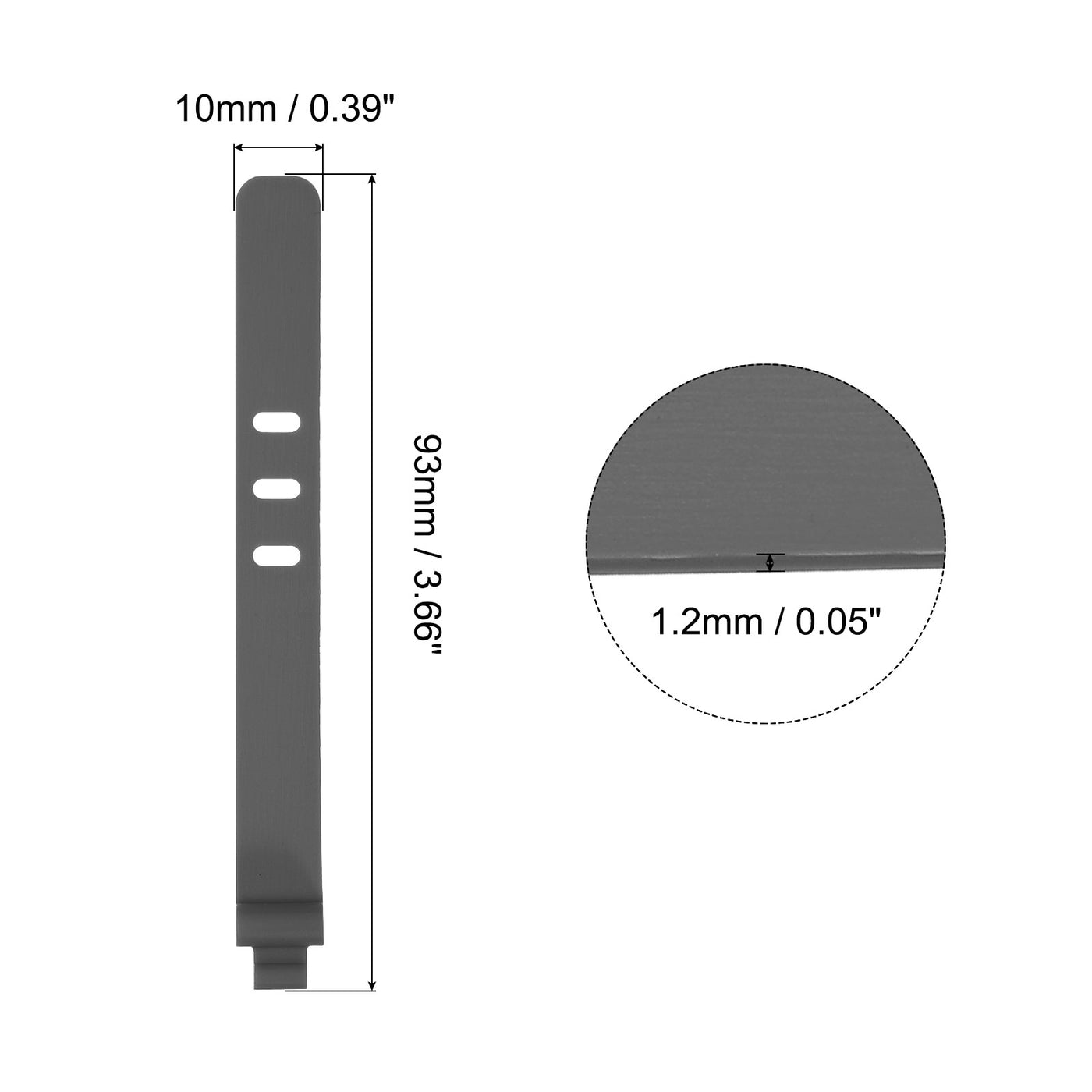 Harfington 12 Pack Reusable Cable Zip 3 Hole Tie (Gray)