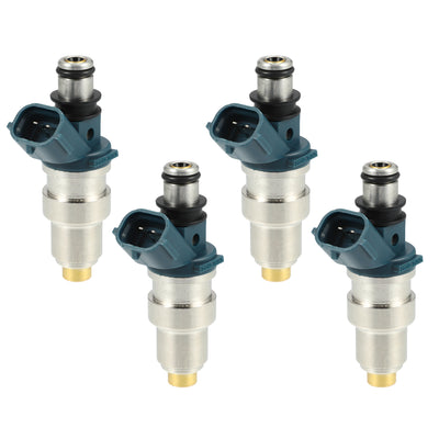 Harfington Car Fuel Injector Nozzle Replacement for Toyota Tacoma 2.4L 1995-2000 23250-75040 - Pack of 4 Silver Tone