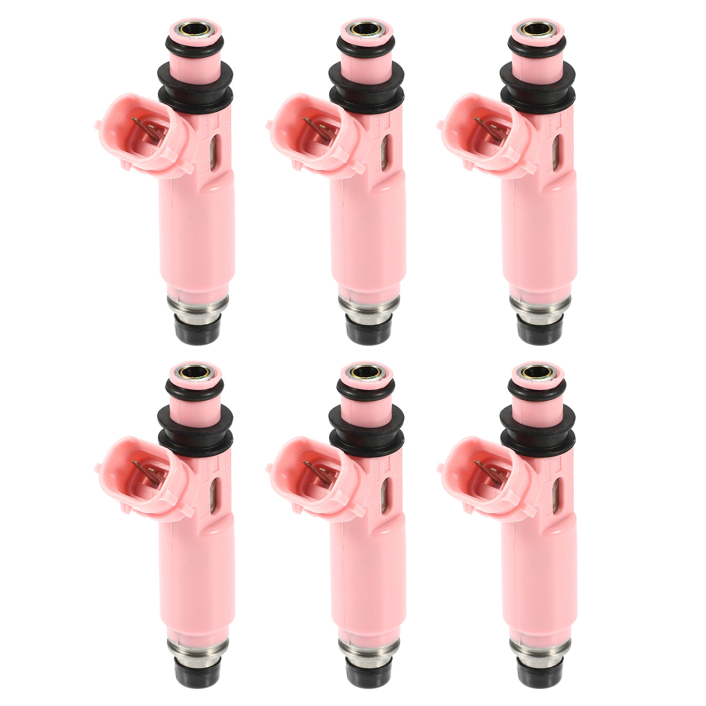 ACROPIX Car Fuel Injector Nozzle Replace for Toyota Camry 3.0L 3.3L 2001-2006 23209-0A020 - Pack of 6 Pink