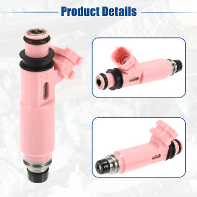 Harfington Car Fuel Injector Nozzle Replace for Toyota Camry 3.0L 3.3L 2001-2006 23250-0A020 - Pack of 1 Pink