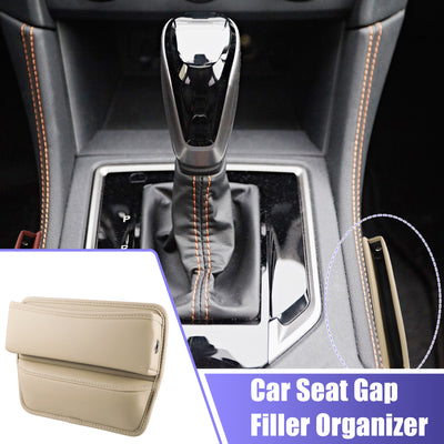 Harfington Universal Car Front Seat Gap Filler Center Console Side Insert Storage Organizer 1pcs