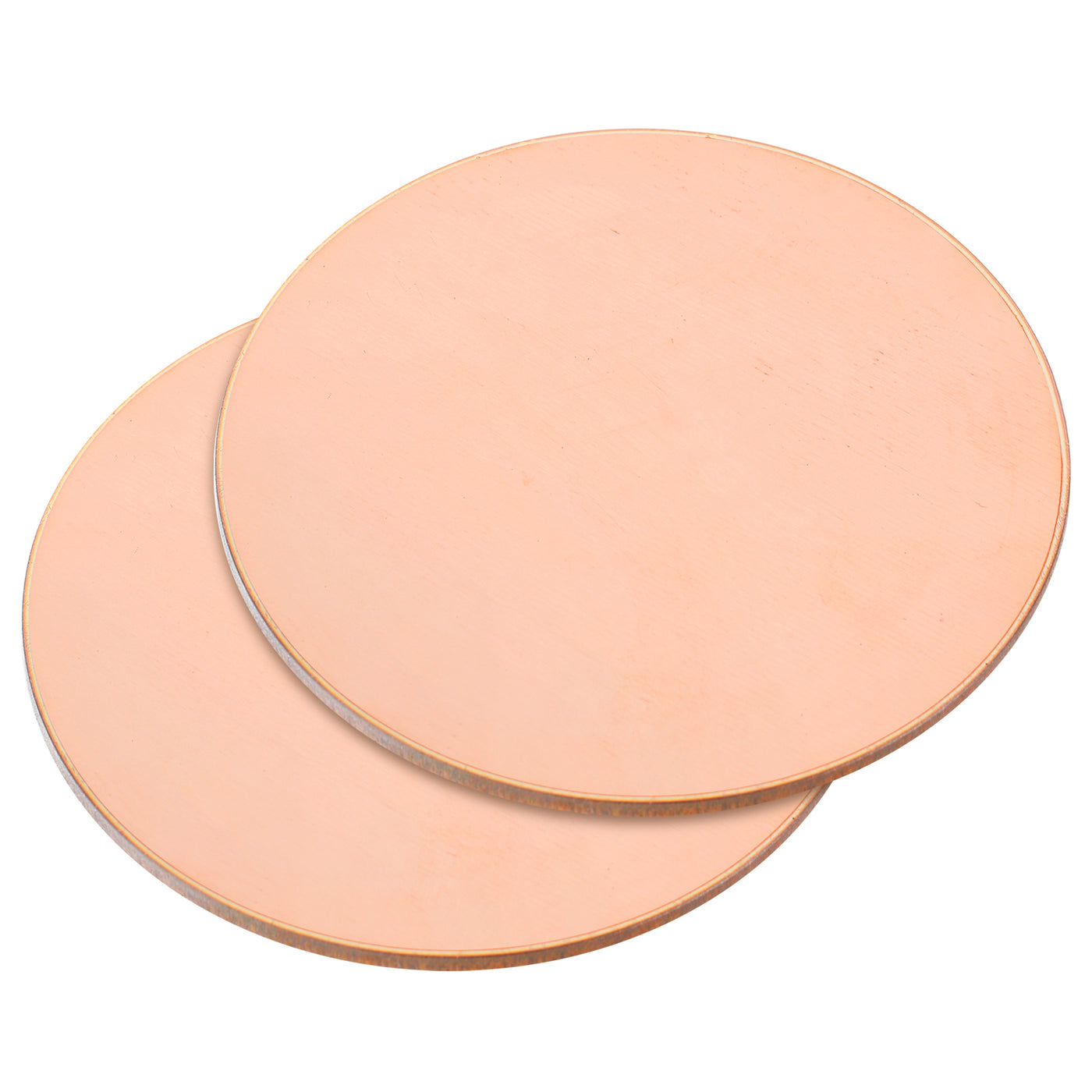 uxcell Uxcell Pure Copper Sheet, 2pcs 1 3/16" x 0.08" 12 Gauge T2 Copper Metal Round Plate