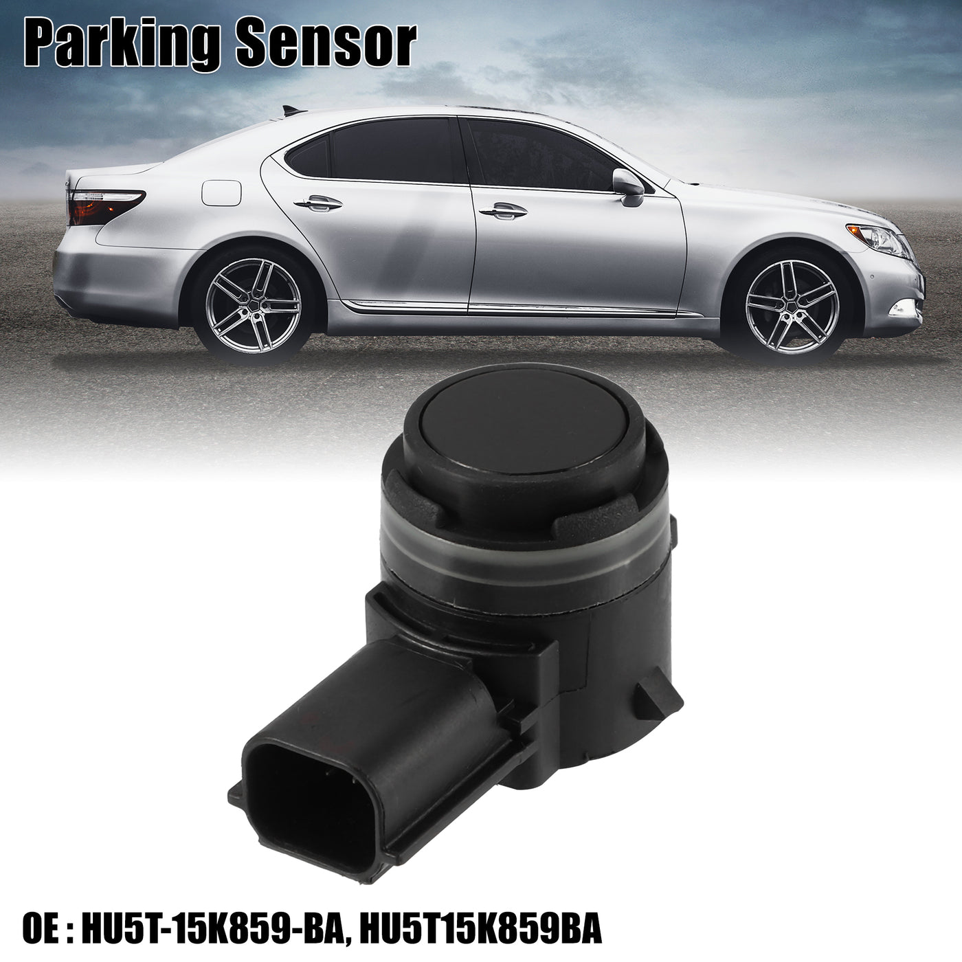 X AUTOHAUX Car Bumper PDC Reverse Parking Assist Sensor for Ford Edge 2019-2021 HU5T-15K859-BA HU5T15K859BA