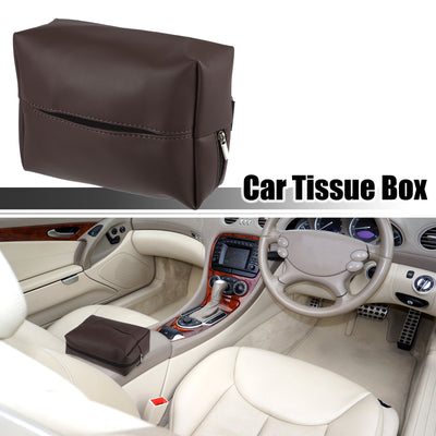 Harfington Car Armrest Back Seat Universal Car Tissue Box Tissue Holder Car Accessories - Pack of 1