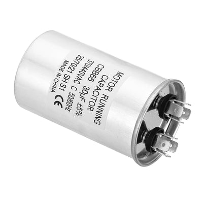 Harfington CBB65 30uf Run Capacitor, 30mfd AC 370/440V Aluminum Case with 2 Terminal