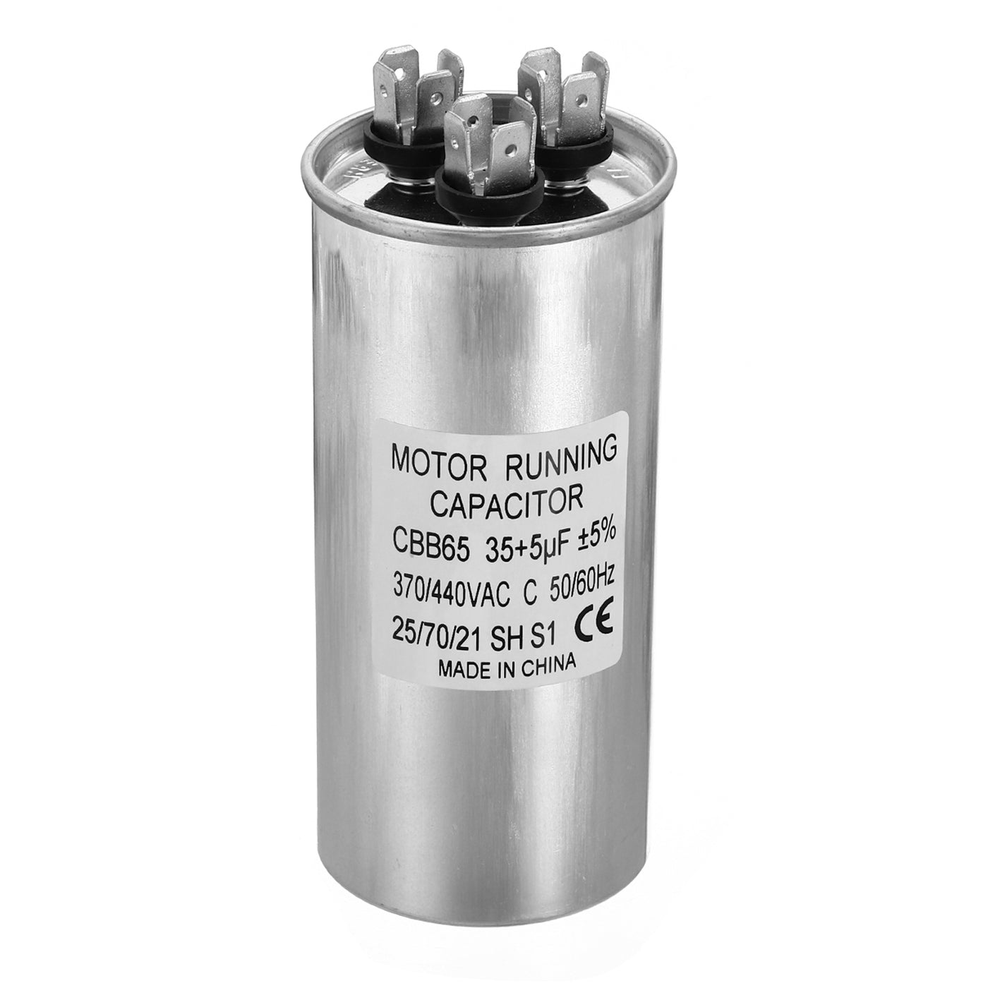 Harfington CBB65 35+5uf Run Capacitor, 35+5mfd AC 370/440V Aluminum Case with 3 Terminal