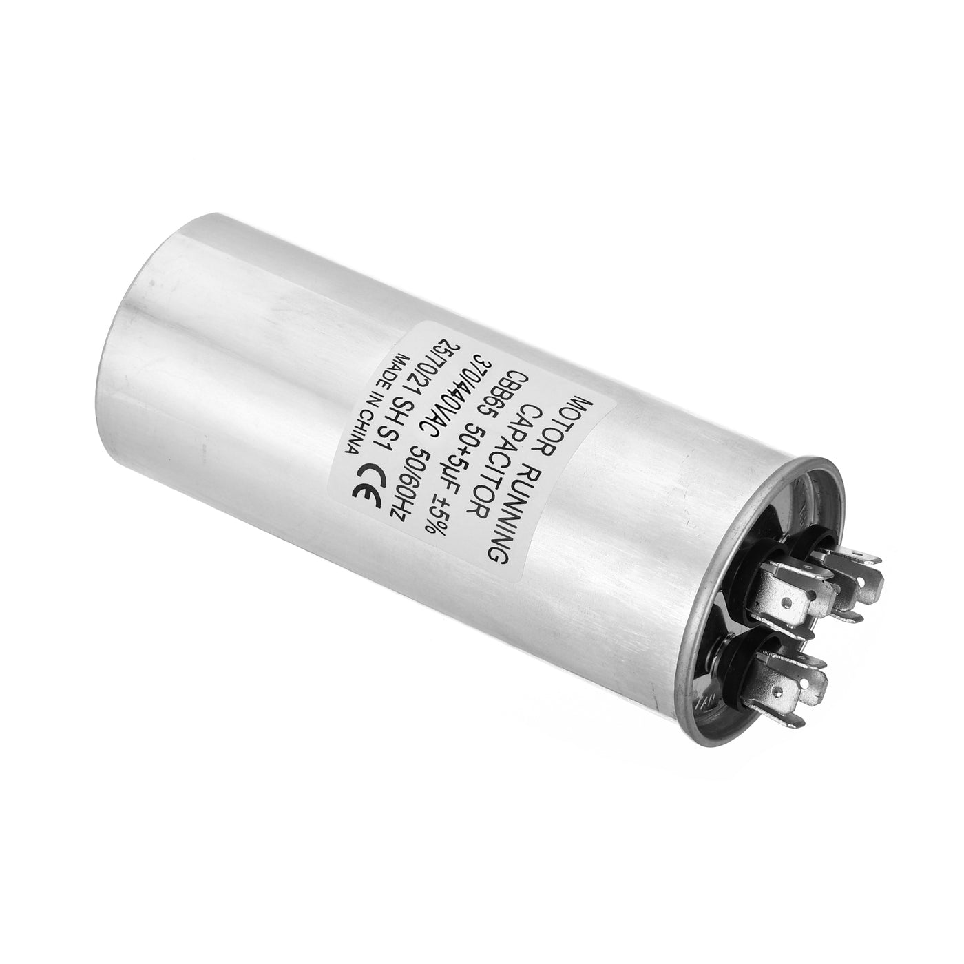 Harfington CBB65 50+5uf Run Capacitor, 50+5mfd AC 370/440V Aluminum Case with 3 Terminal