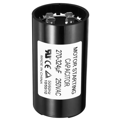 Harfington Motor Start Capacitor, 270-324uF/Mfd 250V 50/60Hz CD60 Run Capacitor Motor Starting Capacitor for Electric Motor Starts Running