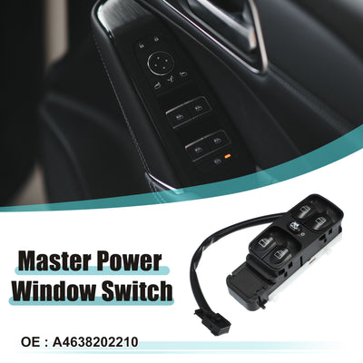 Harfington Front Left Driver Side Master Power Window Switch Fit for Mercedes-Benz G500 - Pack of 1 Black