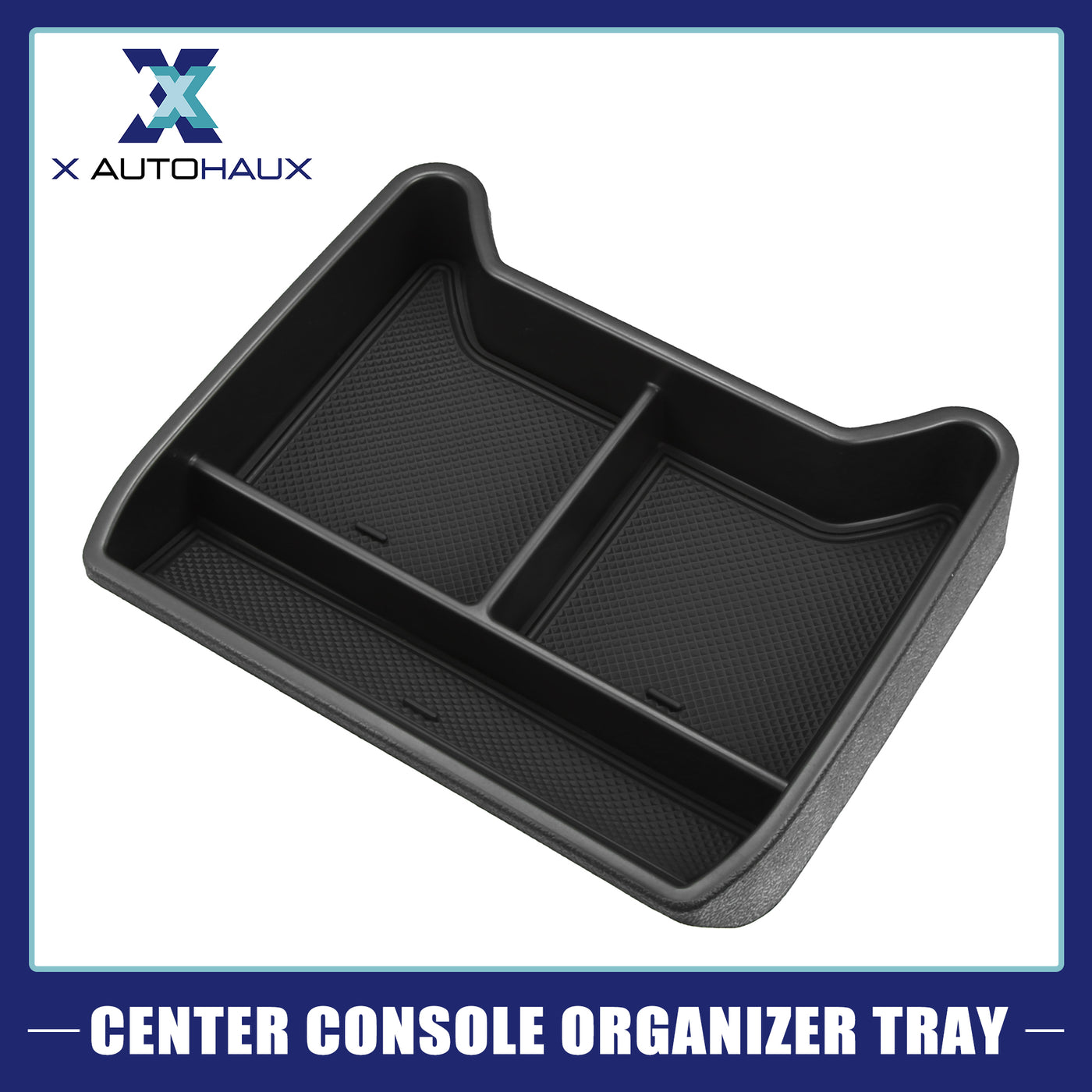 ACROPIX Front Center Console Organizer Tray Fit for VW ID.4 2021 - 2023 - Pack of 1 Black