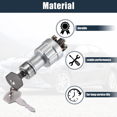 Harfington 1 Set Ignition Switch Lock Cylinder with Keys 221035-5200 for Toyota Forklift