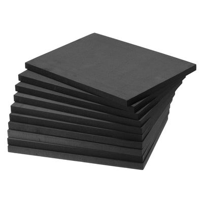 uxcell Uxcell EVA Foam Sheets Black 9.6 Inch x 9.6 Inch 10mm Thickness for Crafts DIY 10Pcs