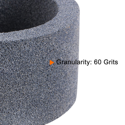 Harfington Grinding Wheel 5" 60 Grits Aluminum Oxide Cup Abrasive Wheel, Brown Corundum