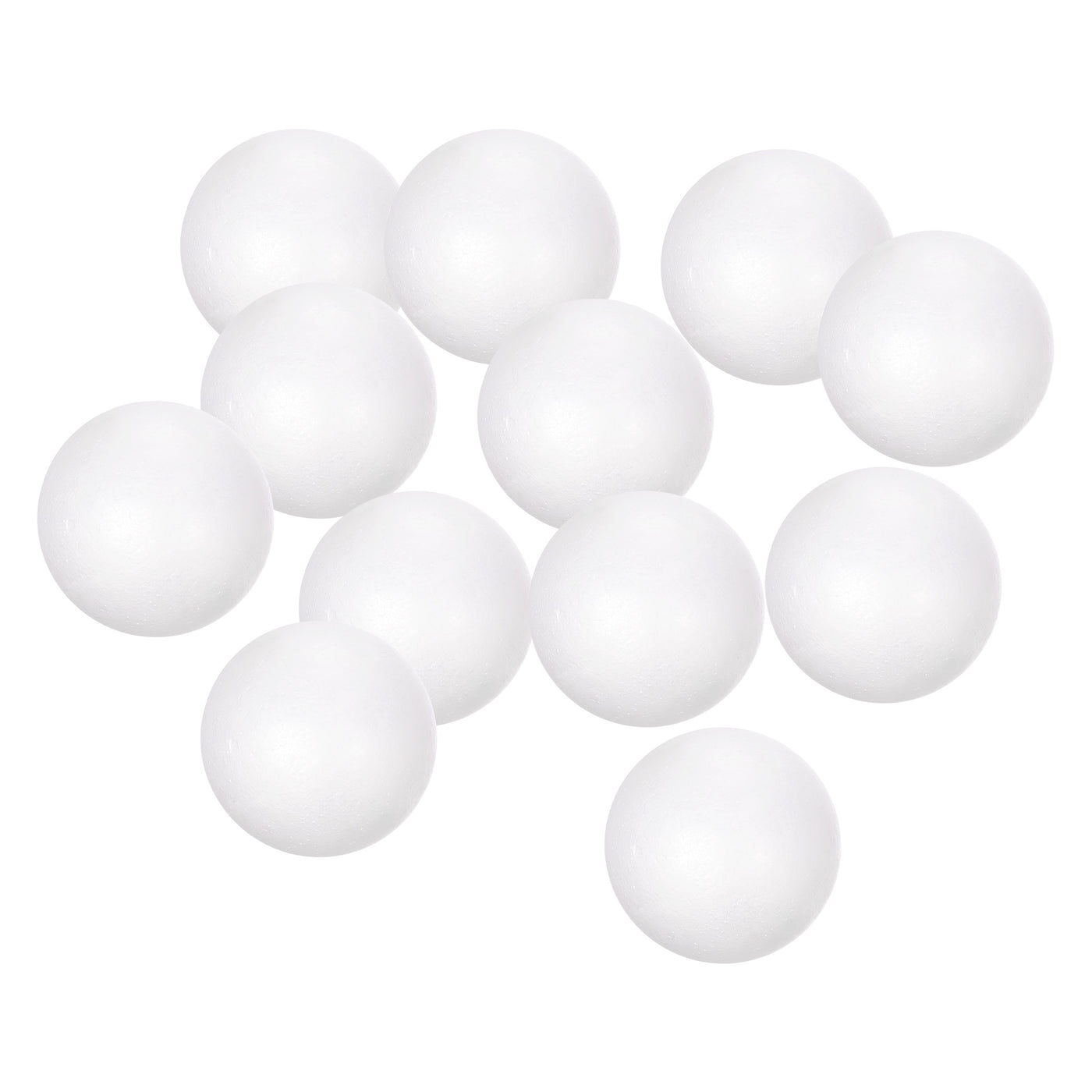 uxcell Uxcell 40Pcs 3" White Polystyrene Foam Balls Smooth Round Solid Ball for Crafts, Art, DIY, Household, Party Decorations