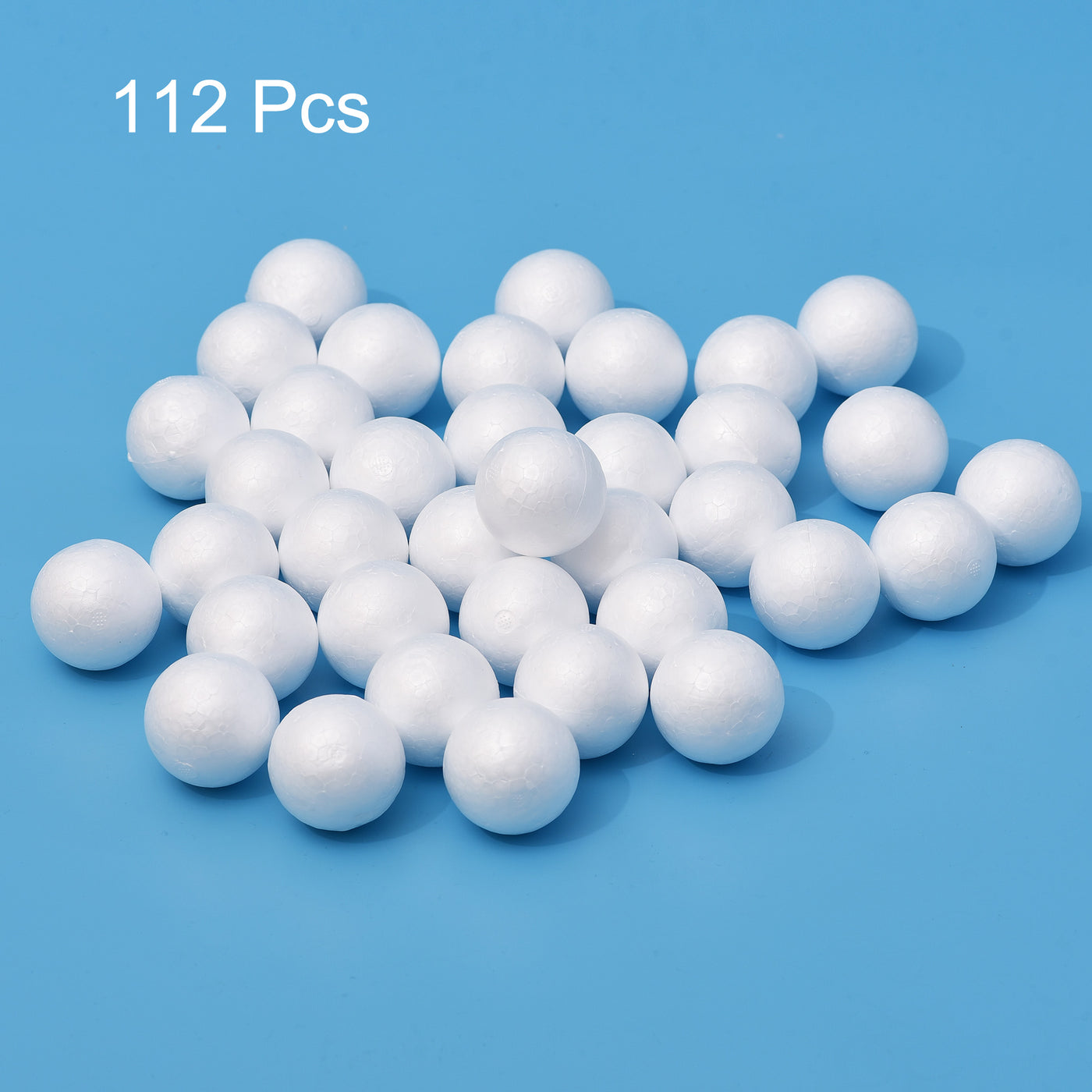 uxcell Uxcell 112Pcs 2" White Polystyrene Foam Balls Smooth Round Solid Ball for Crafts, Art, DIY, Household, Party Decorations