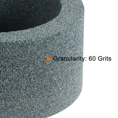 Harfington Cup Grinding Wheel, Silicon Carbide Cup Abrasive Wheel Green Aluminum Oxide for Knife Sharpening Machine Abrasive Tool