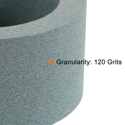 Harfington Cup Grinding Wheel, Silicon Carbide Cup Abrasive Wheel Green Aluminum Oxide for Knife Sharpening Machine Abrasive Tool