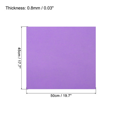 Harfington EVA Foam Sheets Dark Purple 19.7 Inch x 17.7 Inch 0.8mm Thick Craft Sheets 10Pcs