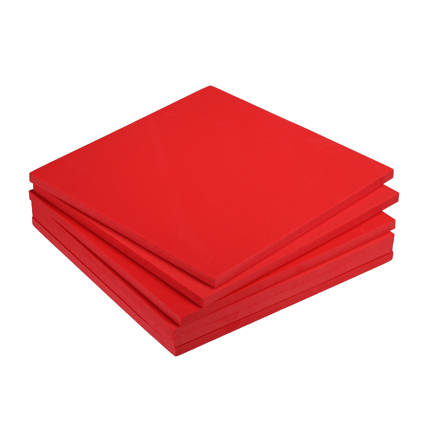 Harfington EVA Foam Sheets Red 9.8 Inch x 9.8 Inch 10mm Thick Crafts Foam Sheets Pack of 6