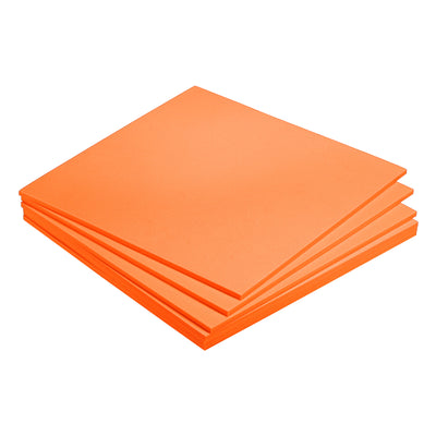 Harfington EVA Foam Sheets Orange 9.8 Inch x 9.8 Inch 5mm Thick Crafts Foam Sheets 6Pcs