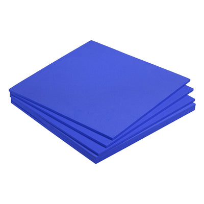 Harfington EVA Foam Sheets Blue 9.8 Inch x 9.8 Inch 5mm Thick Crafts Foam Sheets Pack of 6